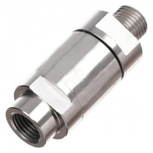 Поворотная муфта с резьбой 1/4 П / М нержавейка